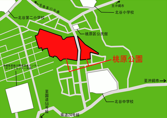 桃原公園 公園施設配置図